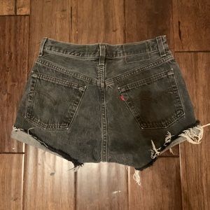 vintage grey levi shorts